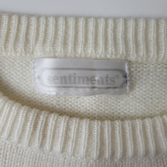 Knit Floral Embroidered Sweater Vintage - Picture 6 of 10